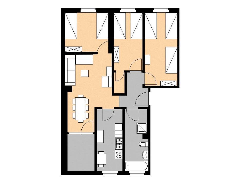 M M Central Apartments Gruppen, Handwerker Und Monteure Budget เบอร์ลิน ภายนอก รูปภาพ